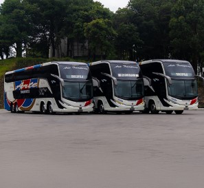 Frota real da Arte Transportes - GTE Locadora Turística