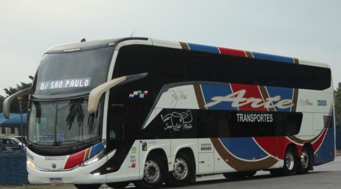 Frota real da Arte Transportes - GTE Locadora Turística