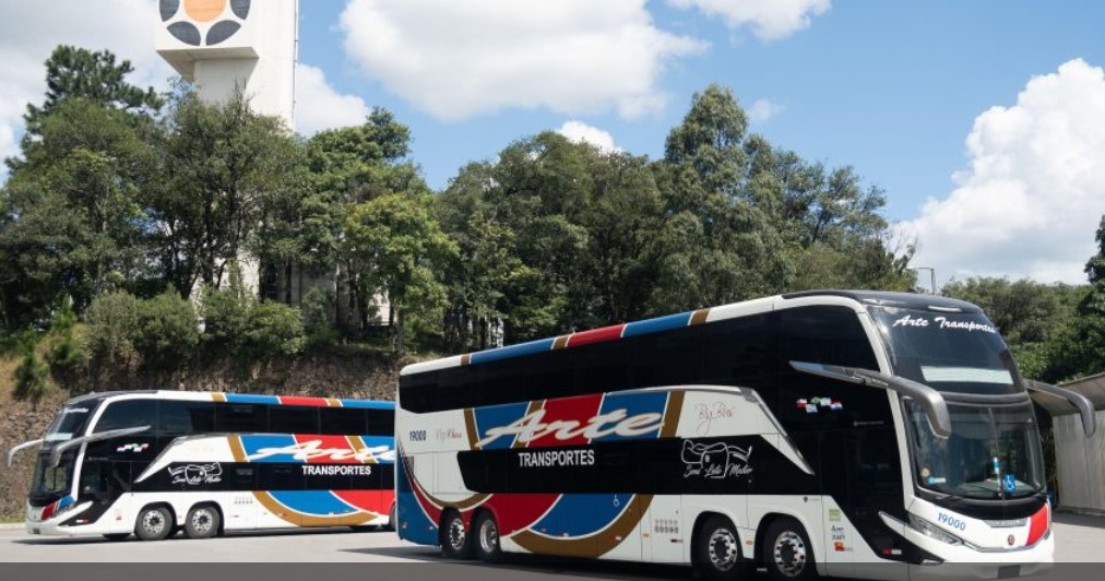 Frota real da Arte Transportes - GTE Locadora Turística